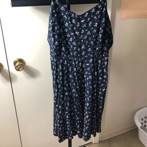 Navy Flower Dress